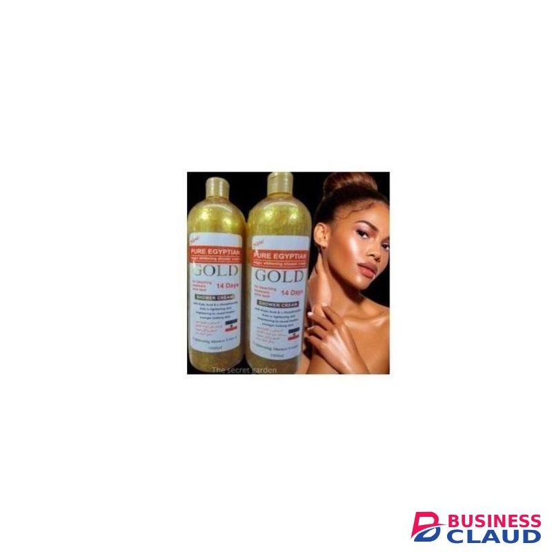 Pure Egyptian 14 days gold whitening shower gel remove age spots, freckles and evens out skin tone-1000ml
