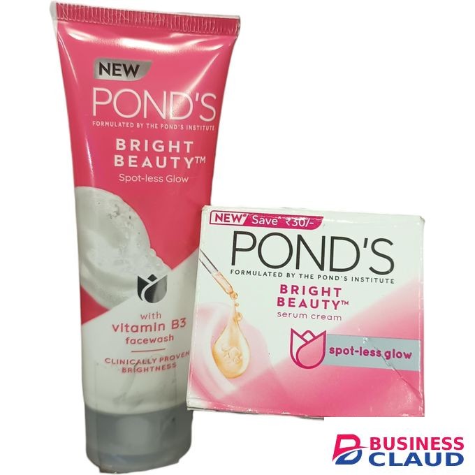 Pond's BRIGHT BEAUTY Spotless Glow FACE WASH With Vitamin B3 + Spotless Glow FACE CREAM