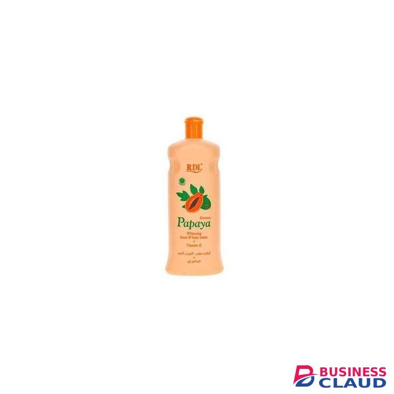 Rdl Papaya Whitening Hand & Body Lotion - 600ml Moisturizes, Softens, Whitens Your skin