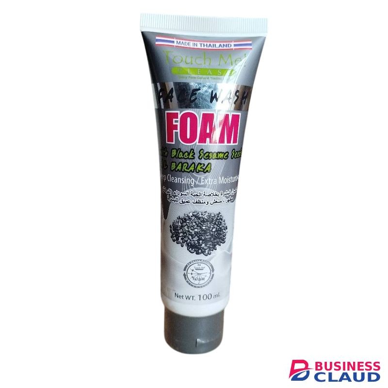 Touch Me Face Wash Foam with Black Sesame Seed & Al Baraka. Deeply Cleanses, Moisturizes, Makes skin Young, Remove Dirt, Impurities and Blemishes