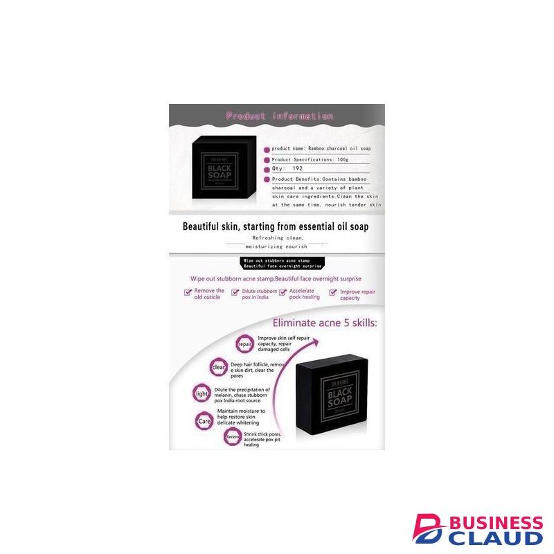 Dr. Rashel Black Soap With Collagen & Charcoal, Acne Treatment