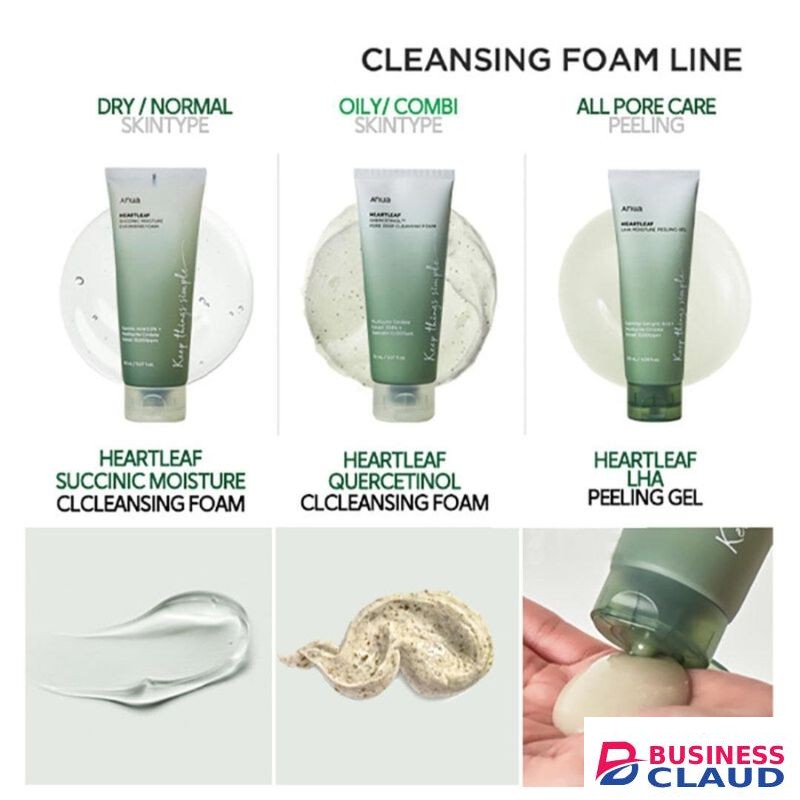 Anua quercitinol foaming Cleansers- Cleans pores Controls oil,Exfoliates gently,Soothes skin, Prevents breakouts