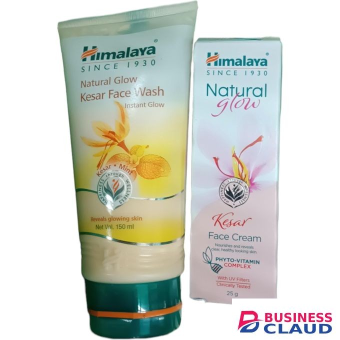 Himalaya Natural Glow Kesar Face Wash + Face Cream GLOWING SKIN NOURISHING HEALTHY