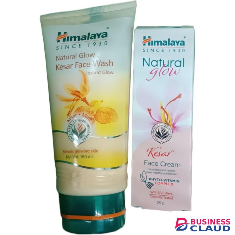 Himalaya Natural Glow Kesar Face Wash + Face Cream GLOWING SKIN NOURISHING HEALTHY