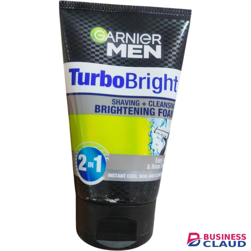 Beauty Men TurboBright Shaving + Cleansing Brightening Foam Face Wash by Garnıer