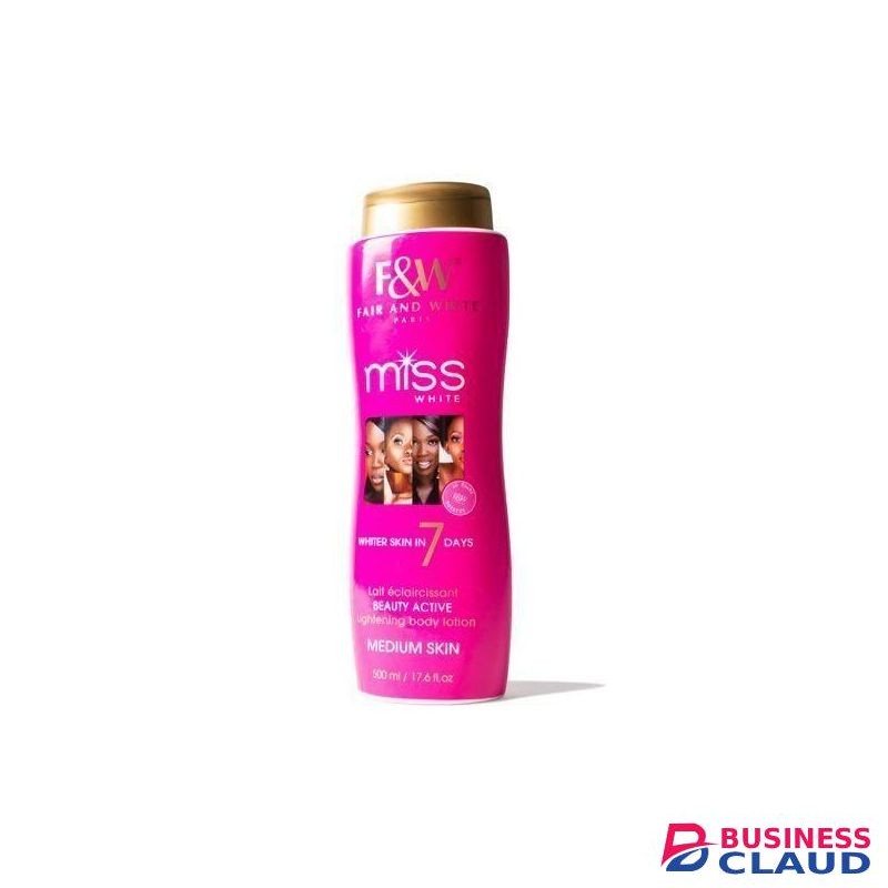 Fair & White Miss White, Skin Lightening Body Lotion 400 Ml
