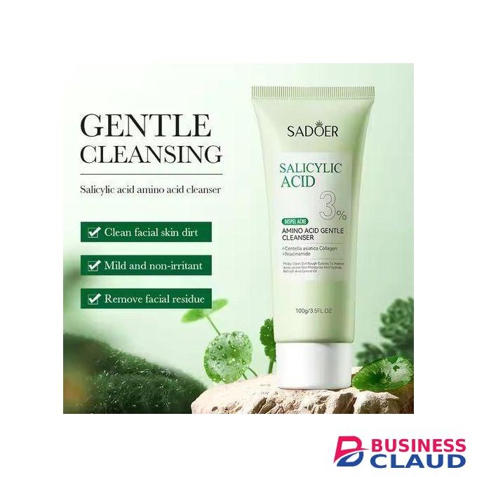 SADOER Salicylic Acid 3%, Amino Acid Gentle Anti Acne Face Cleanser