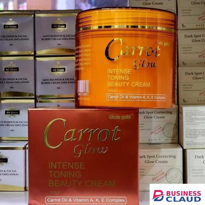 Gluta Carrot Glow Intense Toning Beauty Cream