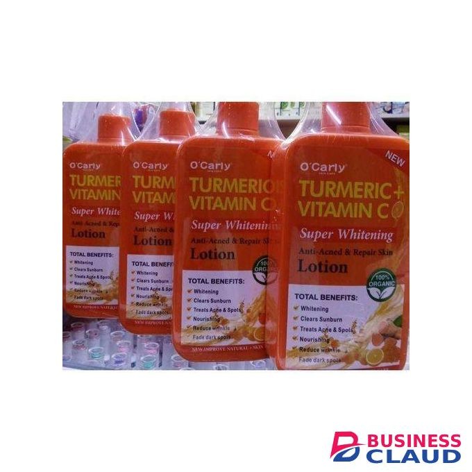 Skin Care O'Carly Tumeric+ Vitamin C Super Whitening Anti acne & Repair Skin minimizing wrinkles and fine lines for a youthful glow Body Lotion