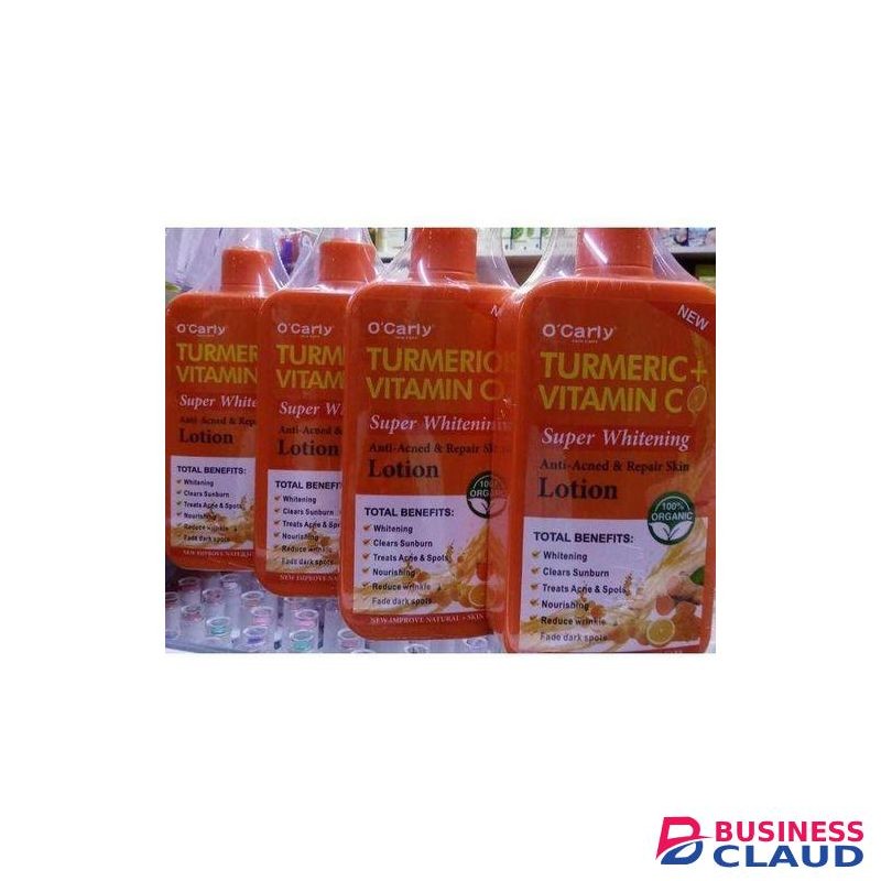 Skin Care O'Carly Tumeric+ Vitamin C Super Whitening Anti acne & Repair Skin minimizing wrinkles and fine lines for a youthful glow Body Lotion