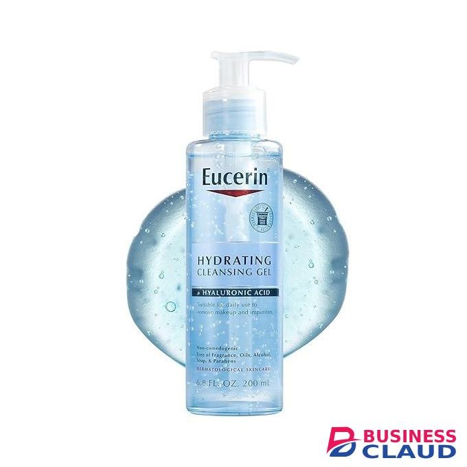 Eucerin Hydrating Cleansing Gel, Daily Facial Cleanser Formulated with Hyaluronic Acid