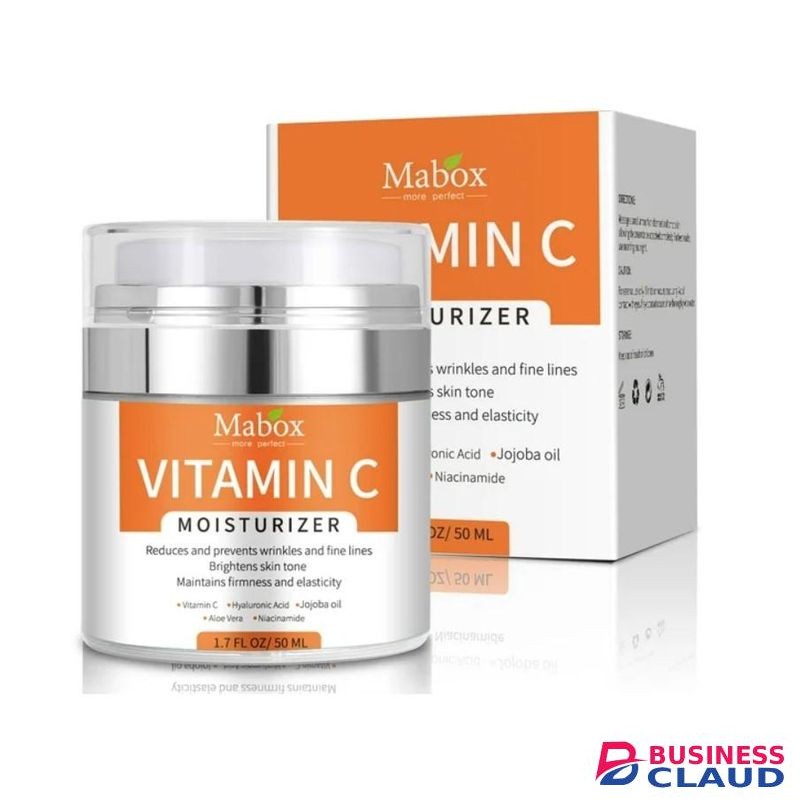 Mabox Vitamin C Moisturizer Anti Aging & Wrinkle Cream for Moisturizing Face & Body Skin Care Face Cream with Vitamin E Hyaluronic Acid Niacinamide & Jojoba Oil for Men & Women