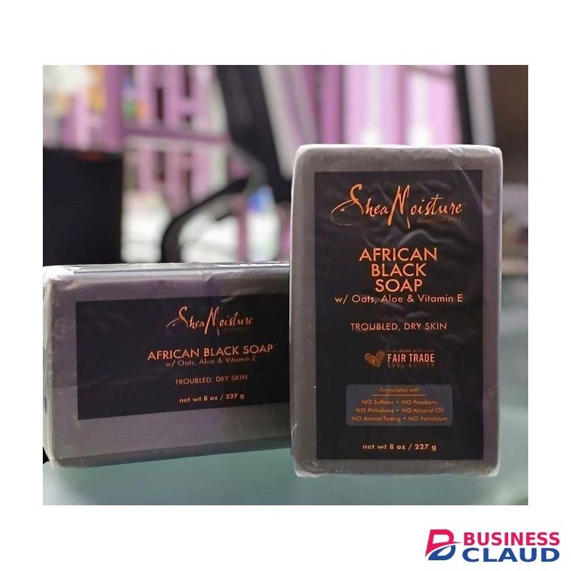 Shea Moisture Bar Soap for Eczema African Soap with Shea Butter, Black, Aloe Vera