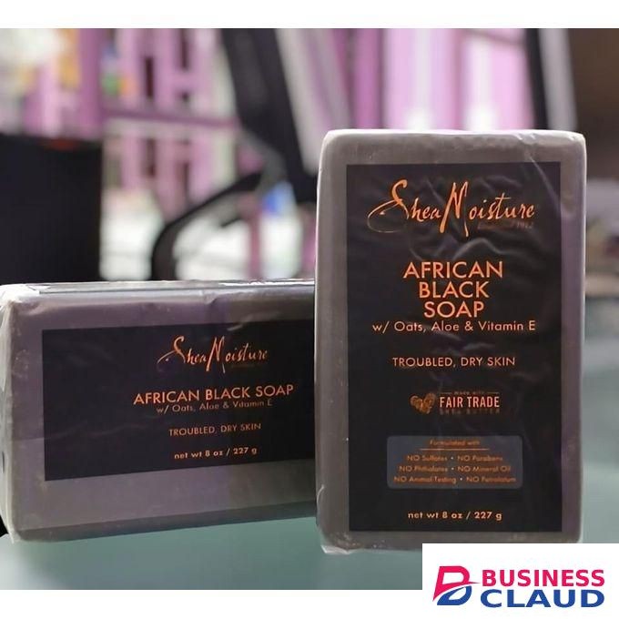 Shea Moisture Bar Soap for Eczema African Soap with Shea Butter, Black, Aloe Vera