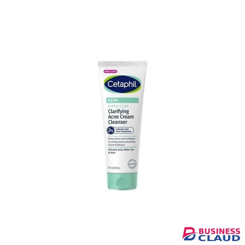 Cetaphil Gentle Clear Clarifying Acne Cream Cleanser.