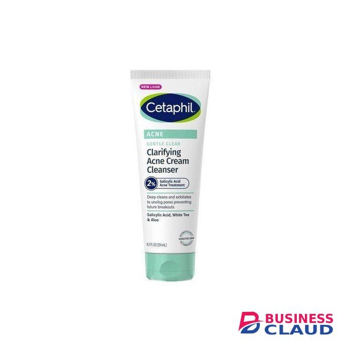 Cetaphil Gentle Clear Clarifying Acne Cream Cleanser.