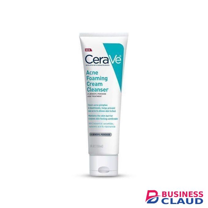 Acne Foaming Cream Cleanser Benzoyl Peroxide Acne And Blackheads Treatment