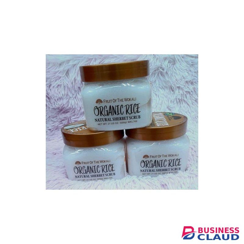 Fruit Of The Wokali Organic Rice Sherbet Body Scrub-600ml