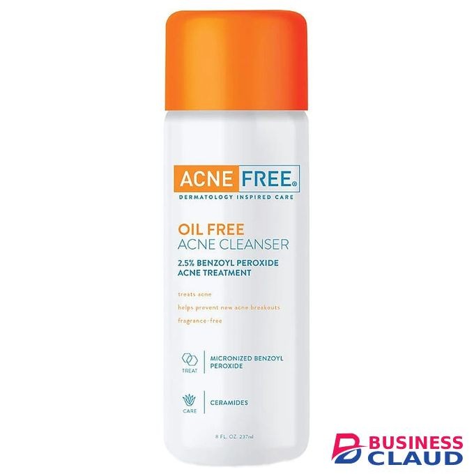 Acne Free Acne Cleanser 2.5% Benzoyl Peroxide Clear Blemishes Breakouts