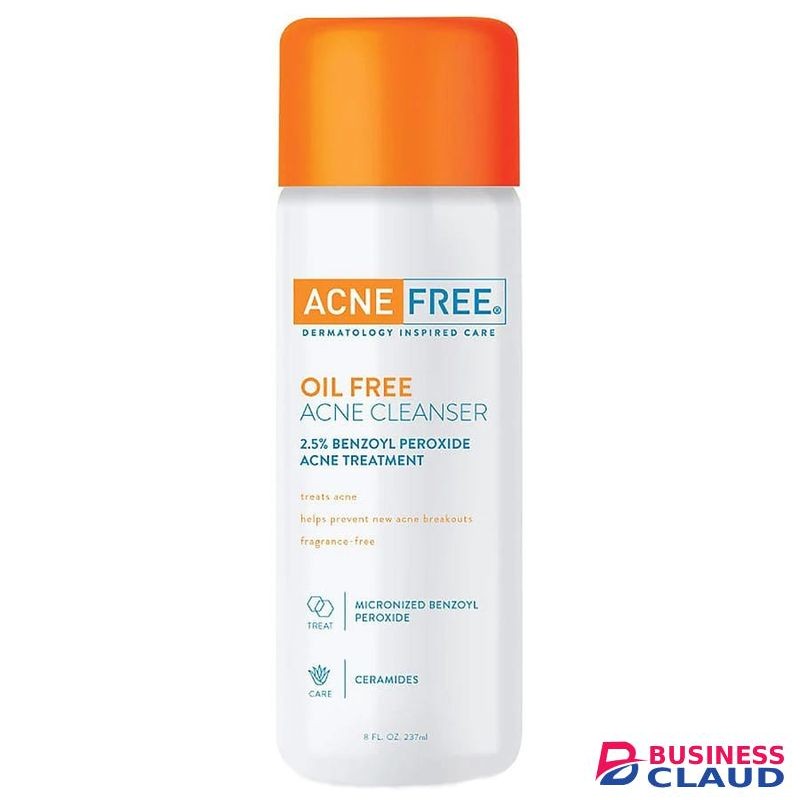 Acne Free Acne Cleanser 2.5% Benzoyl Peroxide Clear Blemishes Breakouts