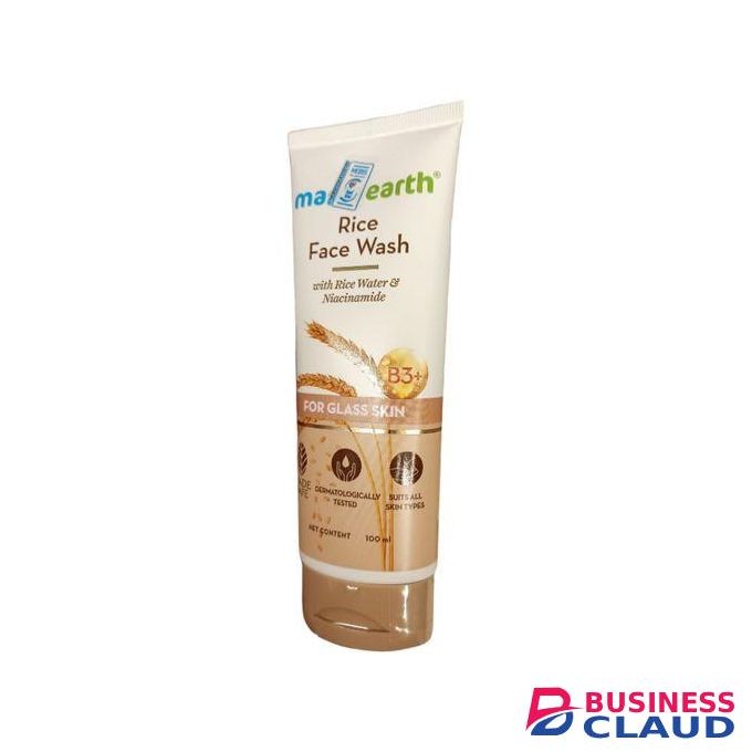 Mamaearth Rice Face Wash For GLASS SKIN With Niacinamide Men Women ,