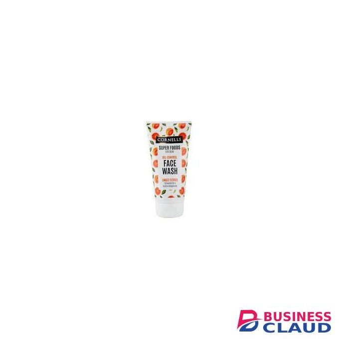 CORNELLS Super Foods Sweet Citrus Face Wash 150ml, Brightening & Refreshing Cleanser.