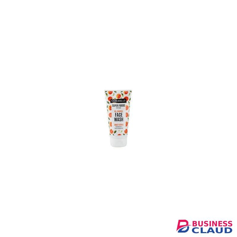 CORNELLS Super Foods Sweet Citrus Face Wash 150ml, Brightening & Refreshing Cleanser.