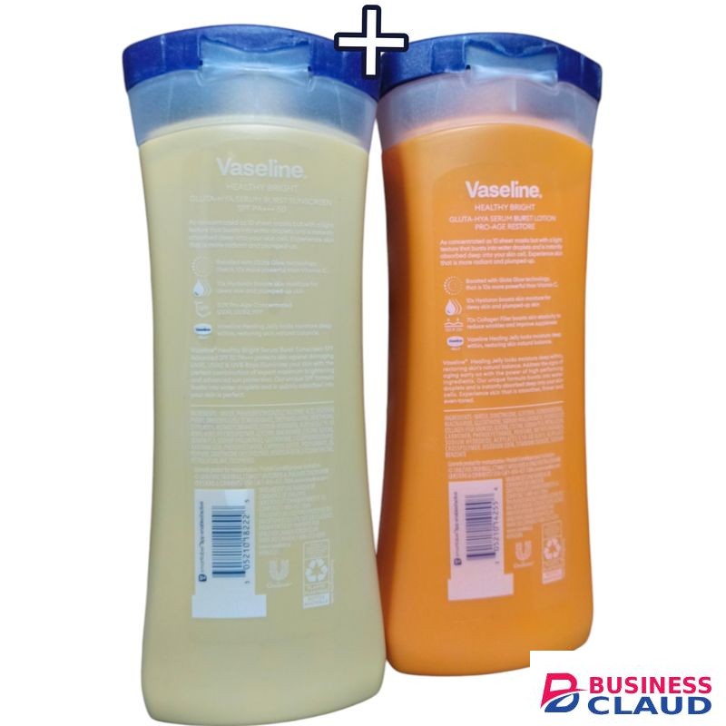 Vaseline Healthy Bright Gluta-Hya Serum Brust Uv Lotion, Reduce Dark Spots For Even-Tone Skin bc