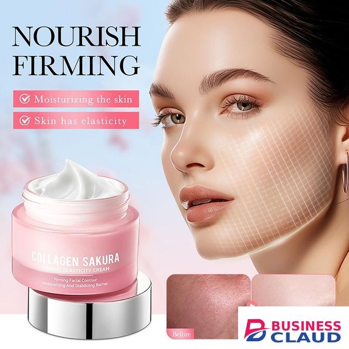 SADOER Sakura Moisturizing Elastic Firming Cream For Women Hydrating And Moisturizing Collagen Cream