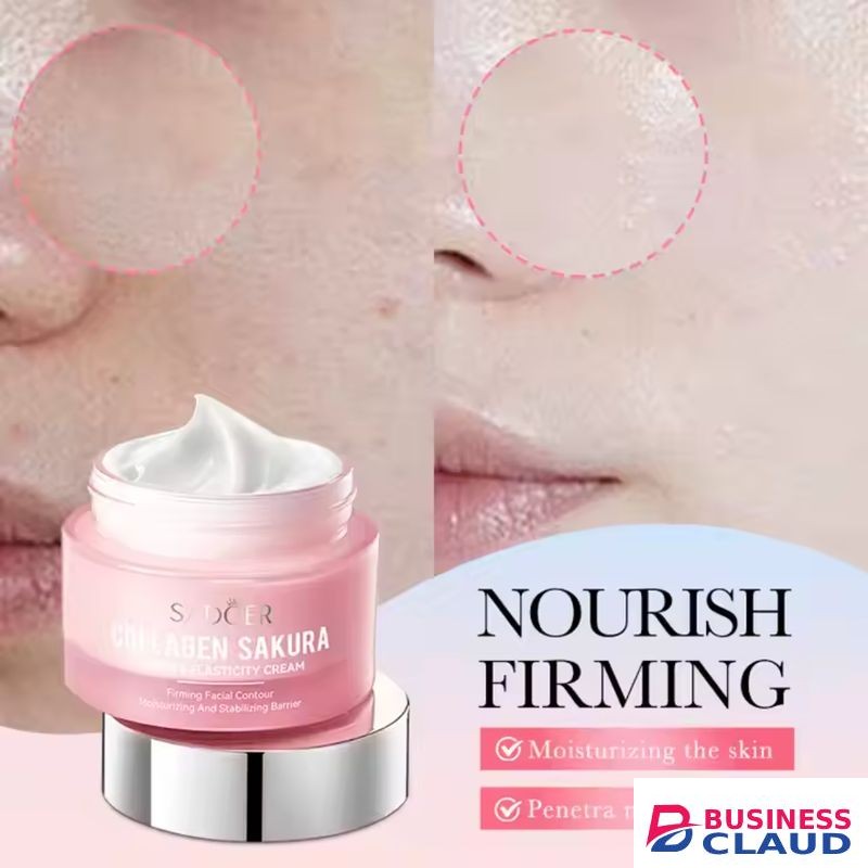 SADOER Sakura Moisturizing Elastic Firming Cream For Women Hydrating And Moisturizing Collagen Cream