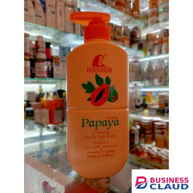 Roushun papaya whitening hand & body lotion + vitamin E