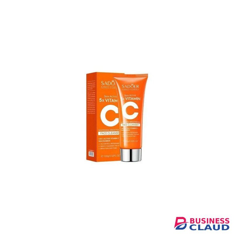 SADOER 5X Heavy 5-in-1 Active Vitamin C + Niacinamide Face Cleanser -100g