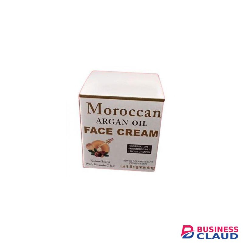 Moroccan Natural Moroccan Argan Oil Brightening Face Cream. Soften, Lightens & Clears Blemishes