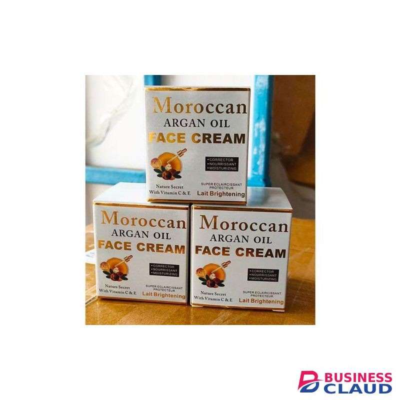 Moroccan Natural Moroccan Argan Oil Brightening Face Cream. Soften, Lightens & Clears Blemishes
