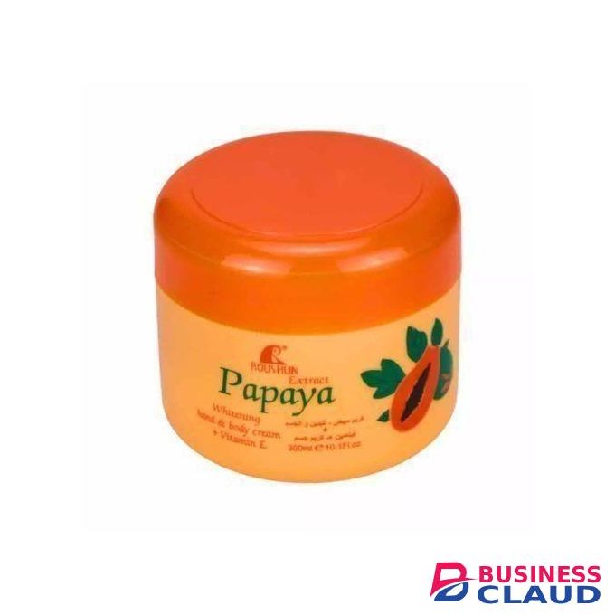 Roushun Papaya Whitening Hand and Body Cream, 300ml.