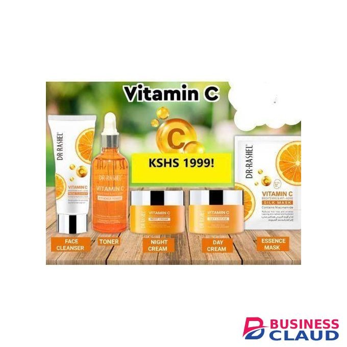 Dr. Rashel Vitamin C 5in1set(Day&Night Cream,Toner,Cleanser&Sheet Mask