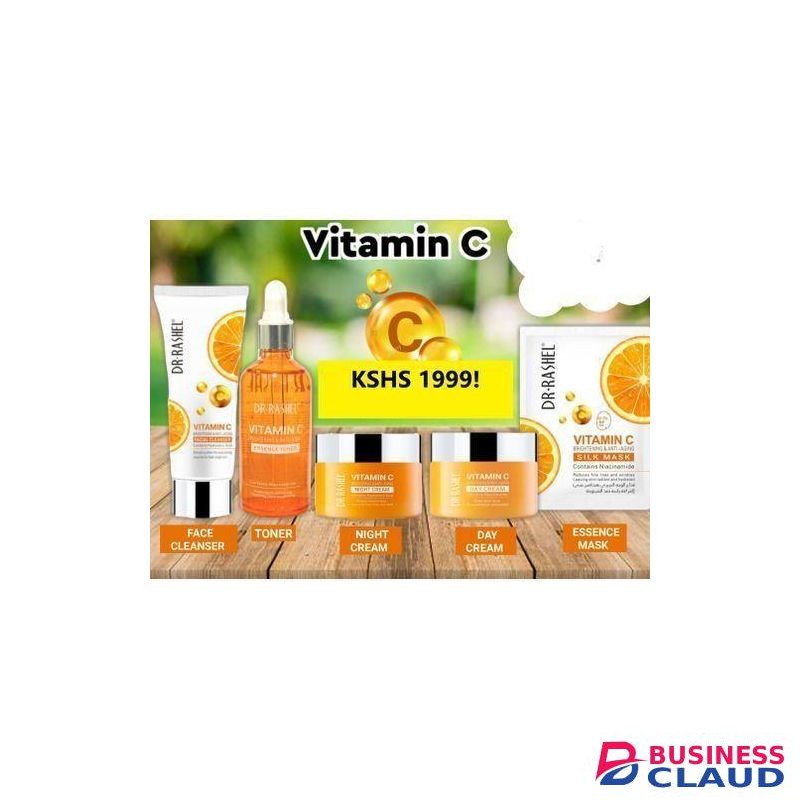 Dr. Rashel Vitamin C 5in1set(Day&Night Cream,Toner,Cleanser&Sheet Mask