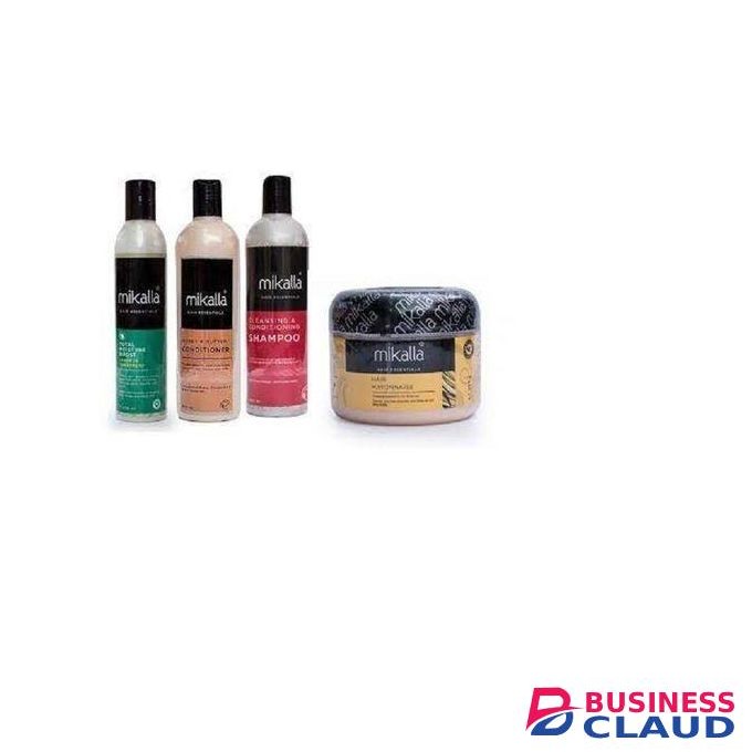 Mikalla Shampoo+ Conditioner+ Leave In Treatment + Hair Mayonnaise