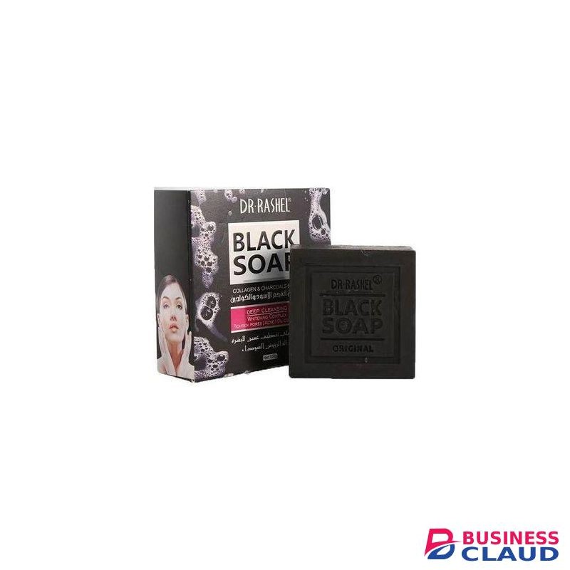 DR RASHEL Black Soap Collagen & Charcoal 100g