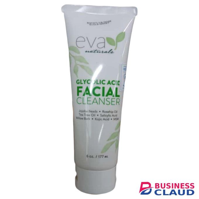 GLYCOLIC ACID FACIAL CLEANSER Jojoba Beads Rosehip Oil Tea Tree Oil Salicylic Acid Kojic Acid Willow Bark jm