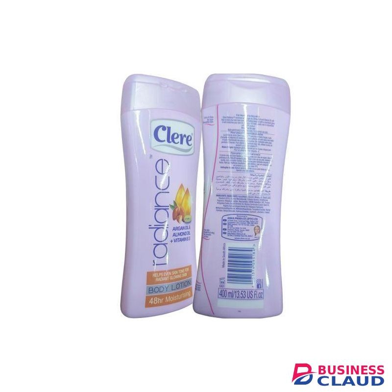 Clere Argan Oil & Almond Oil + Vitamin B3 Body Lotion For Radiant Glowing Skin nk