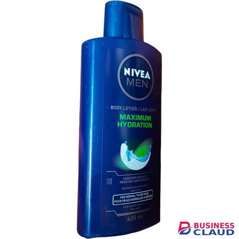 Beauty MEN Maximum Hydration Body Lotion ABSORBS QUICKLY NORMAL TO DRY SKIN Nıvea