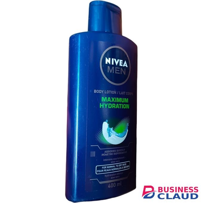 Beauty MEN Maximum Hydration Body Lotion ABSORBS QUICKLY NORMAL TO DRY SKIN Nıvea