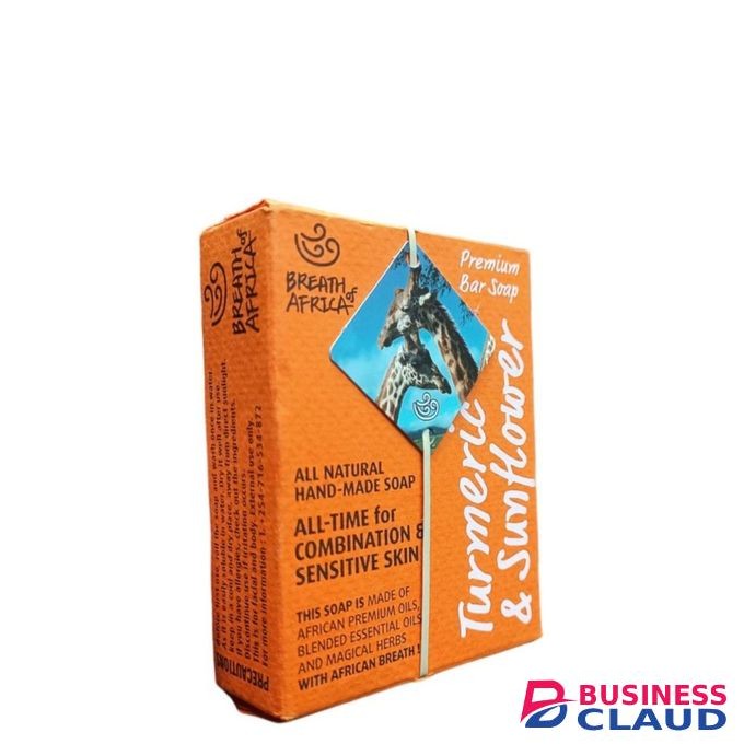 Breath of Africa Turmeric and sunflower soap for sensitive skin