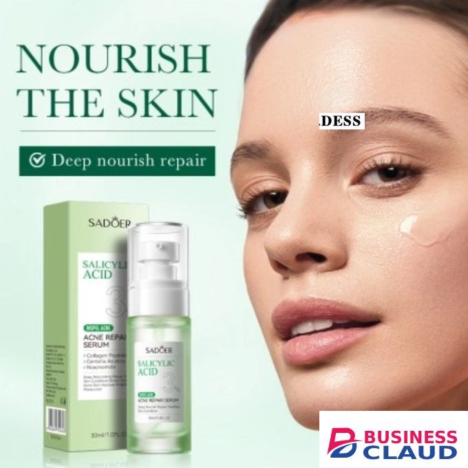 SADOER Salicylic Acid Dispel Acne Repair Serum Collagen Peptide Centella Asiatica Niacinamide Essence 30ml