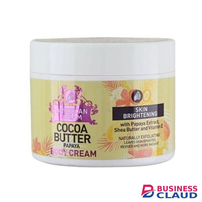 American Dream Cocoa Butter Papaya Skin Brightening With Papaya Extract, Shea Butter And Vitamin E Body Cream