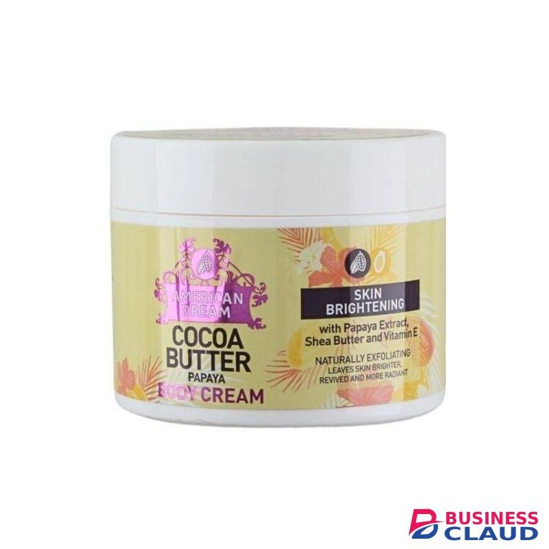 American Dream Cocoa Butter Papaya Skin Brightening With Papaya Extract, Shea Butter And Vitamin E Body Cream