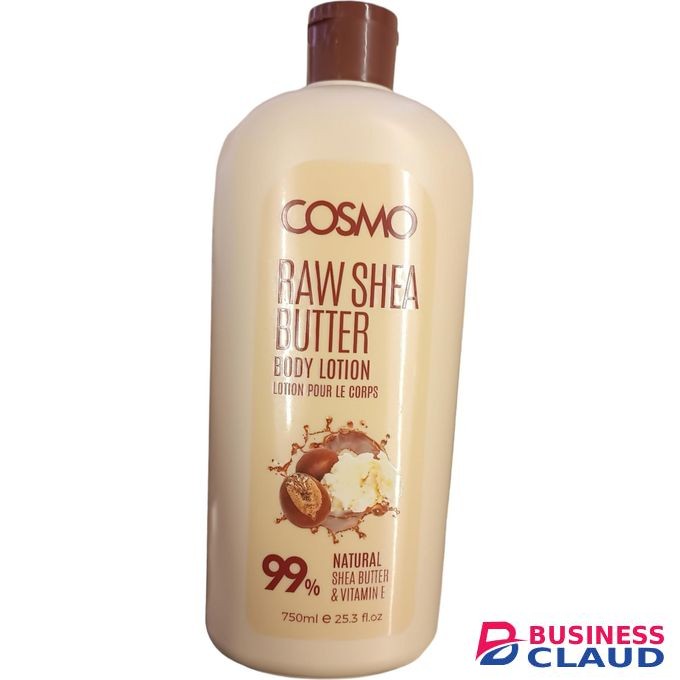 Cosmo RAW SHEA BUTTER BODY LOTION 99% Natural Butter & Vitamin E Moisturizing Softening