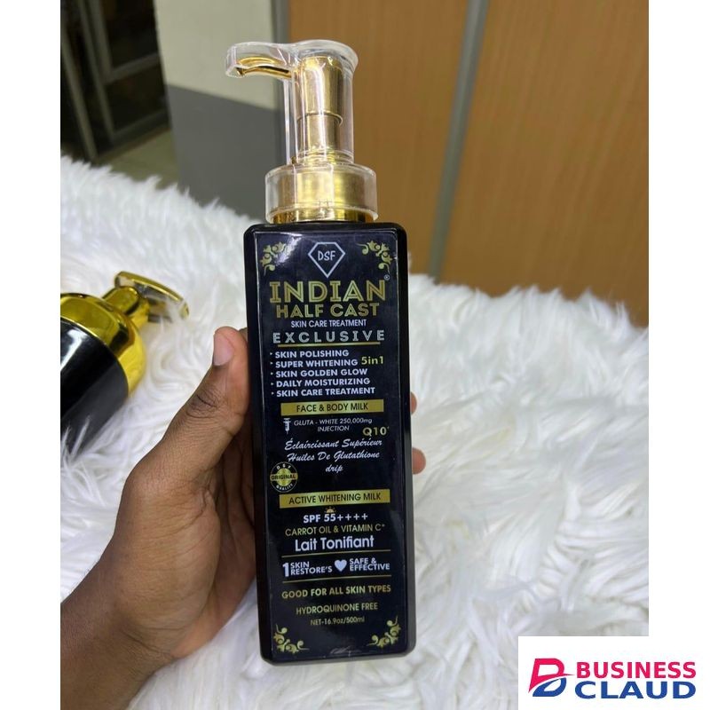 Indian Half Cast Exclusive whitening milk lotion