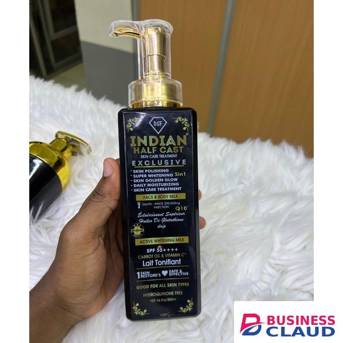 Indian Half Cast Exclusive whitening milk lotion